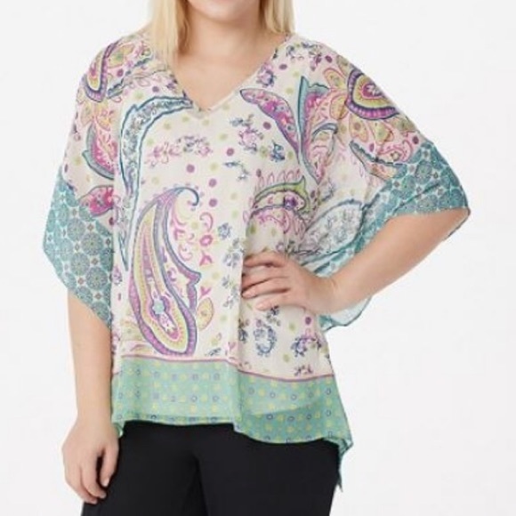 susan graver scarf top
